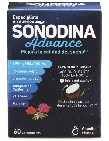 Soñodina Melatonina Bicapa 60Comp de Natura Essenziale