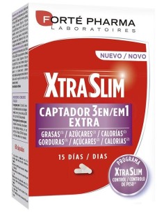 Xtraslim Captador 3En1 60Cap. de Forte Pharma 2