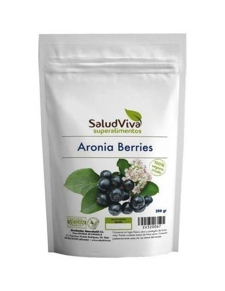 Aronia Berries 200Gr.  Bio Sg Vegan de Salud Viva