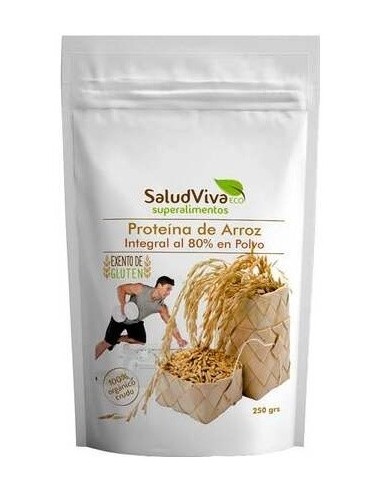 Proteina De Arroz Al 80%  250Gr. Bio Sg S/A Vegan de Salud Viva