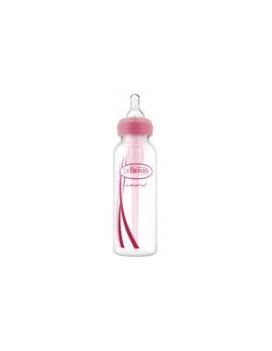 Biberon Options B/Estre Sili Redon +0M 250Ml Rosa de Dr. Brown´S