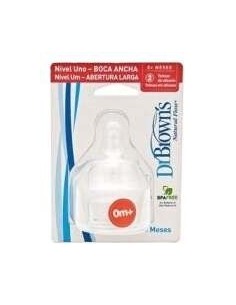 Tetina Options B/Ancha Sili Redon R-N N1 +0M 2Un de Dr. Brown´S 2
