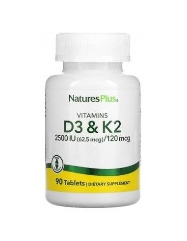 Vitamina D3 2500Ui+Vit K2 120Mcg 90Comp. de Natures Plus