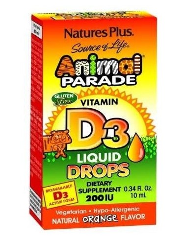 Animal Parade Vit.D3 Gotas 10Ml. de Natures Plus