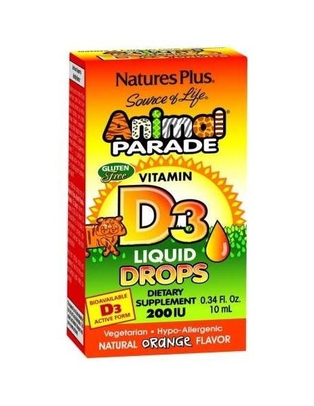 Animal Parade Vit.D3 Gotas 10Ml. de Natures Plus