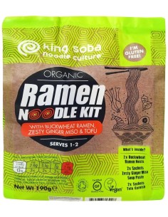Kit Noodles Ramen Sarraceno-Jengibre-Miso-Tofu 194 de King Soba 2