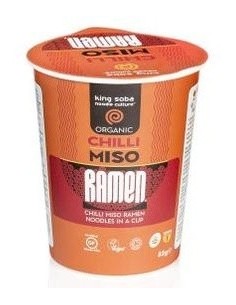 Vaso Sopa Ramen Miso-Chili 85Gr. Bio Sg de King Soba 2