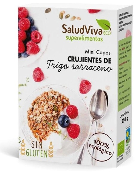 Copos Minis Cruji De Trigo Sarreceno 250Gr Bio Sg de Salud Viva