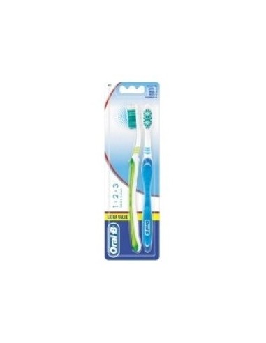 Cepillo 124 Shiny Clean Duo Medio de Oral-B