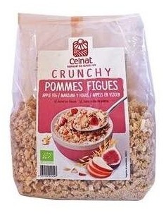 Muesli Crunchy Manzana Higos Y Fibras 500Gr. Bio de Celnat 2