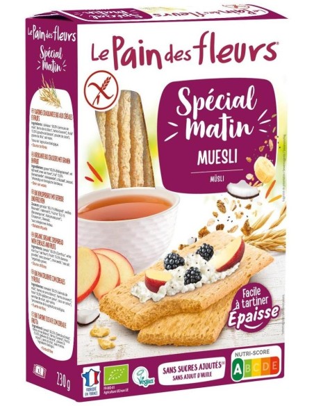 Tostada Muesli Special Matin 230 Gr Bio de Le Pain Des Fleurs