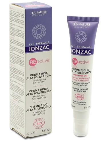 Reactive Crema Rica Alta Tolerancia 40Ml. Bio de Jonzac Eco-Bio