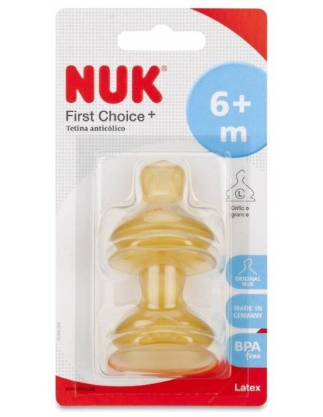 Tetina Fc+ 6-18 L Latex 2Ud. de Nuk
