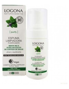 Espuma Limp. Micelar Menta-Acido Silicilico 100Ml. de Logona 2
