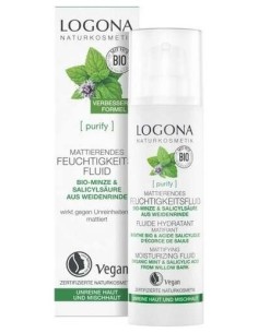 Fluido Hidratante Matificante Menta 30Ml. de Logona 2