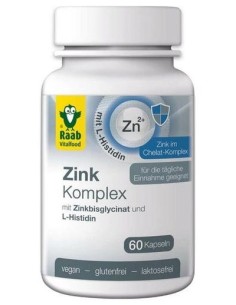 Zinc Complex 500Mg 60Cap. Sg Vegan de Raab Vitalfood 2