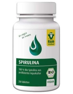 Alga Spirulina 200Comp. Bio Sg Vegan de Raab Vitalfood 2