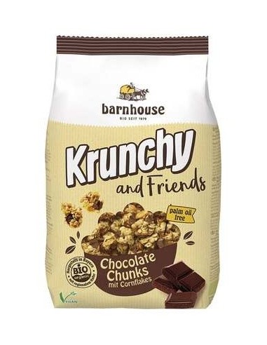 Muesli Krunchy Chocolate Chunks   500 Gr Bio de Barnhouse