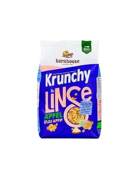 Muesli Krunchy Proteico Lenteja-Manzana 325Gr. Bio de Barnhouse