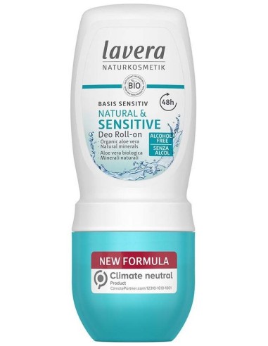 Desodorante Roll-On 48H Basis Sensitiv 50Ml. Bio de Lavera