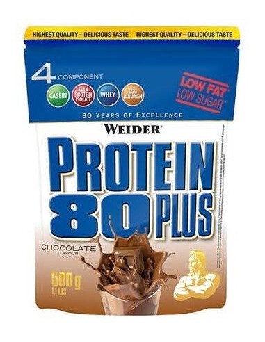 Weider Protein 80 Plus Chocolate 500Gr. de Weider