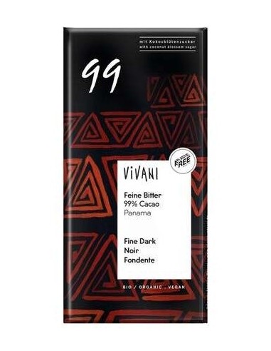 Chocolate Negro Fino 99% Cacao de Vivani