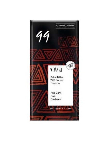 Chocolate Negro Fino 99% Cacao de Vivani