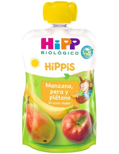 Pouches De Manzana Pera Y Platano  Bebibles 100Gr. de Hipp