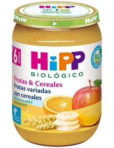 Potito Frutas Variadas Con Cereales 6Mese 190G Bio de Hipp 2