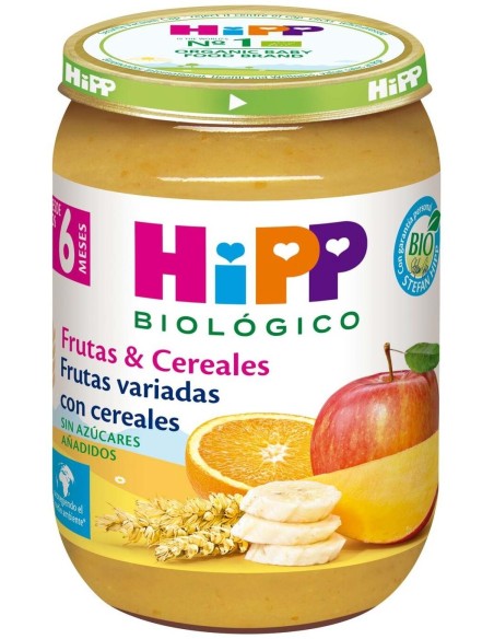 Potito Frutas Variadas Con Cereales 6Mese 190G Bio de Hipp