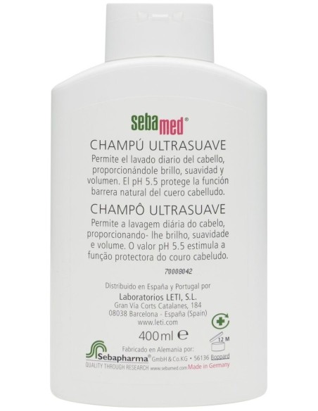 Champu Ultra Suave Cabello Normal-Seco 400Ml. de Sebamed