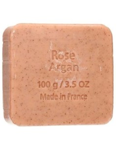 Jabon Exfoliante Argan-Rosa Pastilla 100Gr. Bio de Savon Du Midi 2