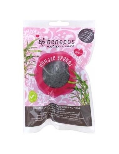 Esponja Konjac Bambu Negro Purificante-Piel Grasa de Benecos