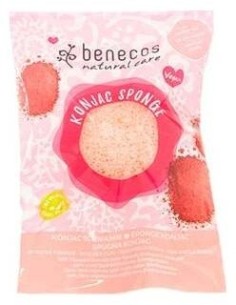 Esponja Konjac Arcilla Roja Pieles Delicadas Vegan de Benecos 2