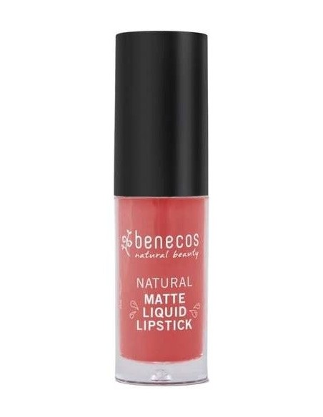 Barra De Labios Mate Liquida Coral Kiss 5Ml Vegano de Benecos
