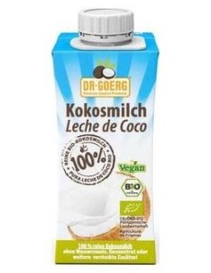 Leche De Coco Para Cocinar 200Ml. Bio de Dr. Goerg 2
