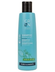 Champú Anti-Caspa Sensibles Ortiga y Sal Marina,250ml pure Elements de Grn 2