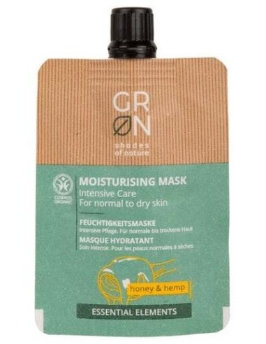 Mascarilla Hidratación Intensa Miel y Cáñamo,40ml Essential Elements de Grn