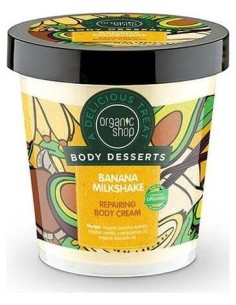 Crema Corporal  Reparadora Batido De Platano 450Ml de Organic Shop 2