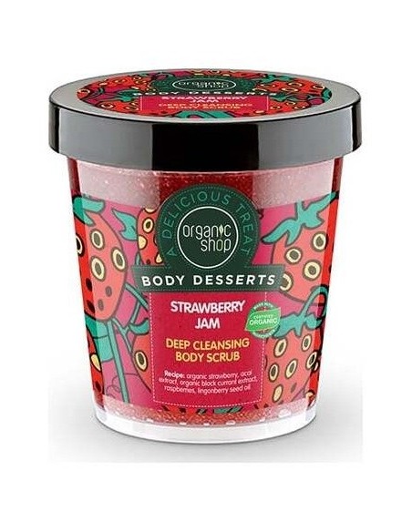 Exfoliante Corp Profunda Mermelada Fresa 450Ml. de Organic Shop