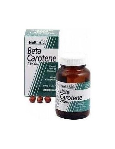 Betacaroteno Natural 23.000 Ui 30 Cáps de Health Aid
