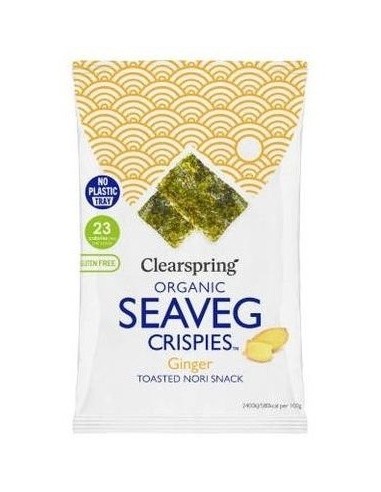 Snack Alga Nori Con Jengibre 4 G de Clearspring
