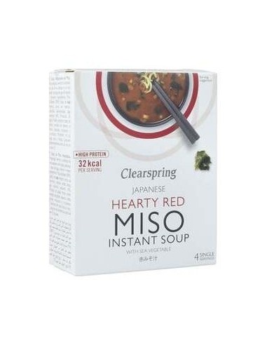 Sopa De Miso Picante Con Algas (4X10G) de Clearspring