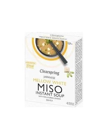 Sopa De Miso Y Tofu Suave (4X10G) de Clearspring