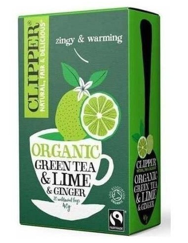 Te Verde Con Lima Jengibre Infusion 20Bolsitas Bio de Cupper