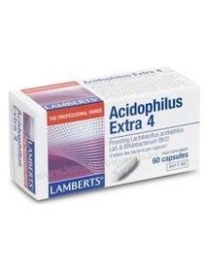 Acidophilus Extra 4 (4000 millones por cápsula) 60 Caps. de Lamberts 2