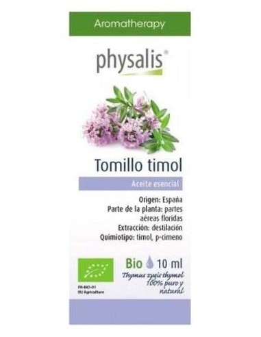 Esencia Tomillo Timol 10Ml. Bio de Physalis