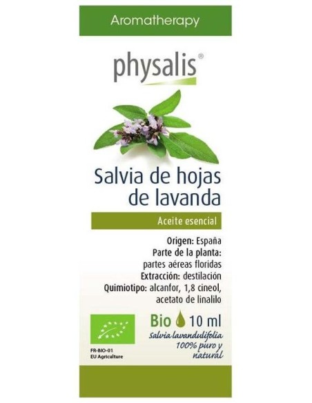 Esencia Salvia De Hoja De Lavanda 10Ml. Bio de Physalis