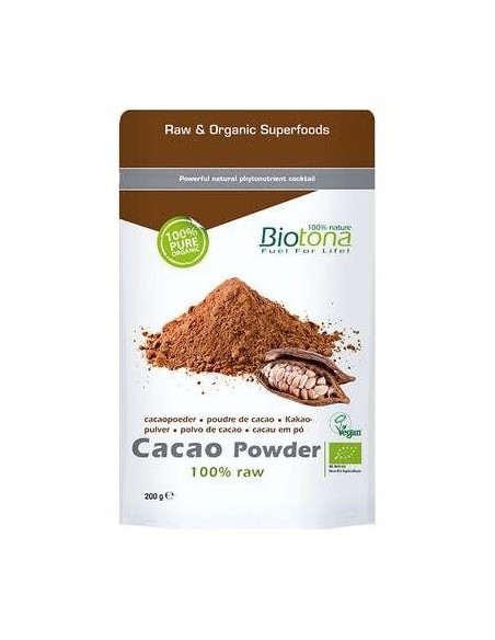Cacao Raw Powder 200Gr. Bio de Biotona