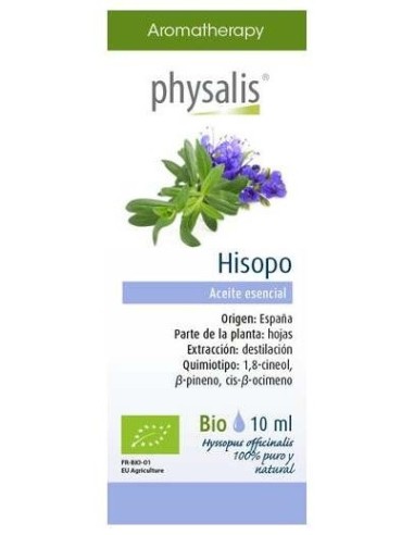 Hisopo Aceite Esencial 10Ml. Bio de Physalis